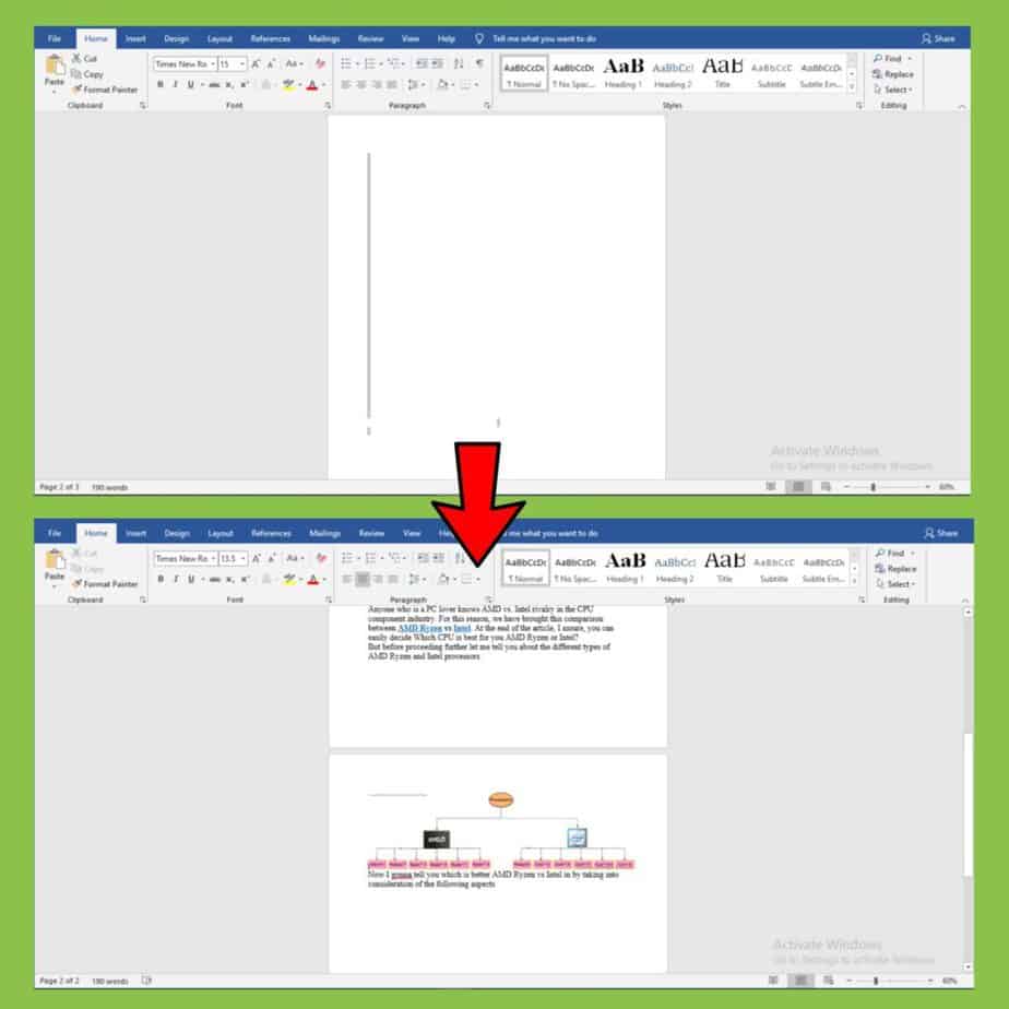 delete a blank page in  Word