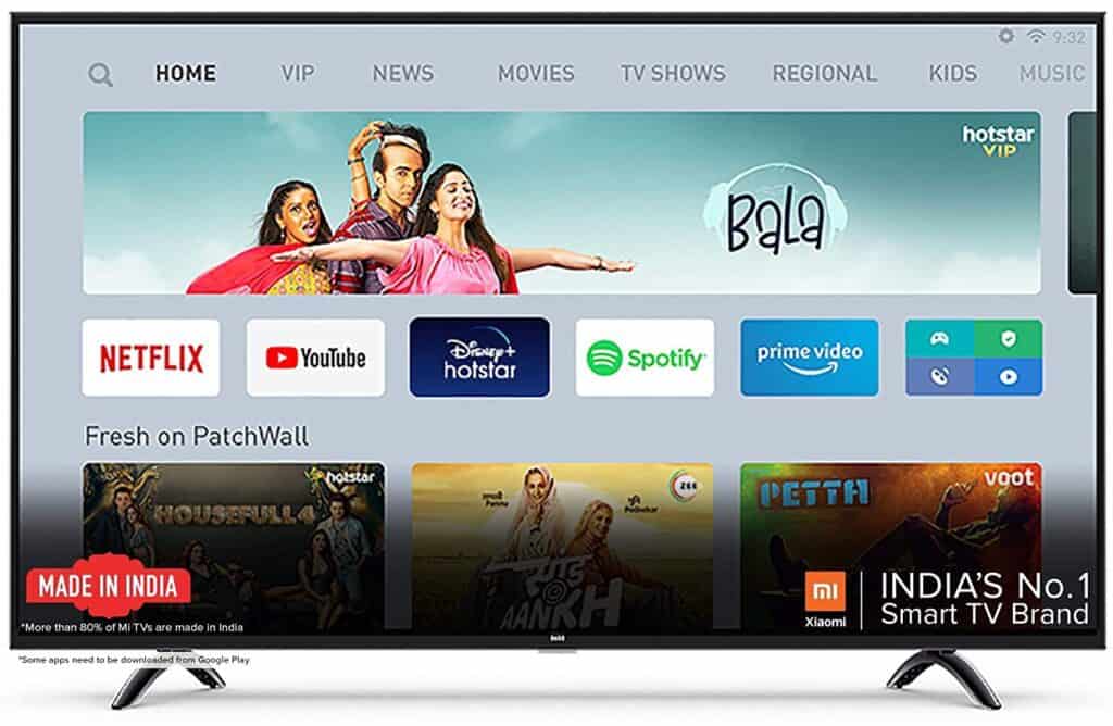 Best 43 inch smart TV in India-MI
