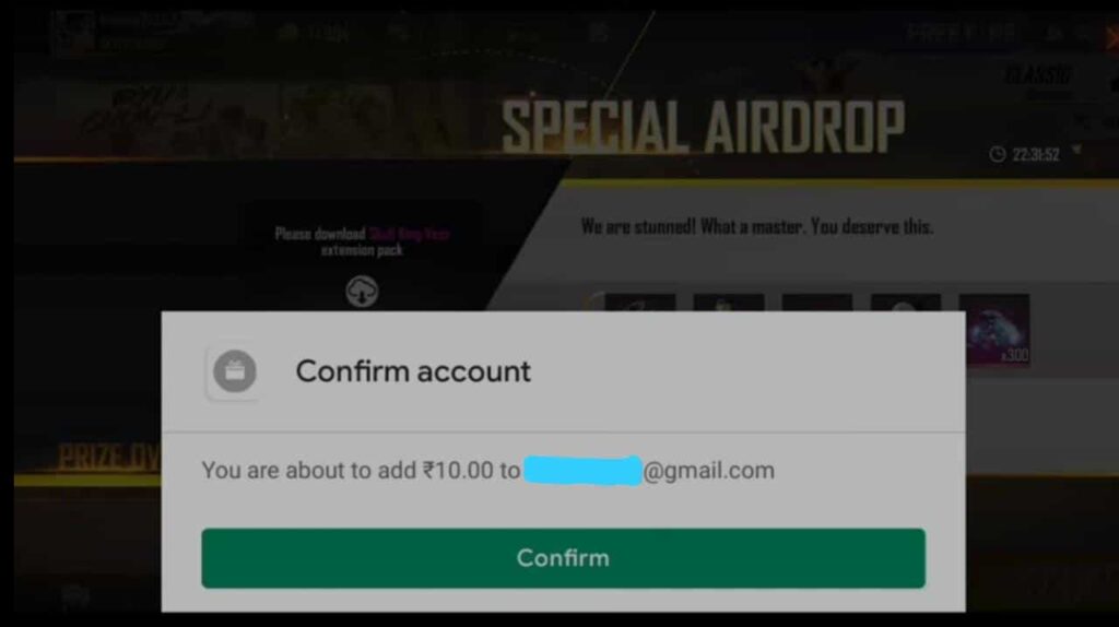 proof of free fire rewards