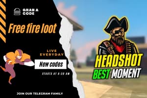 free fire redeem code today indian server