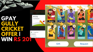 Gpay gully cricket offer 2022 Rs202