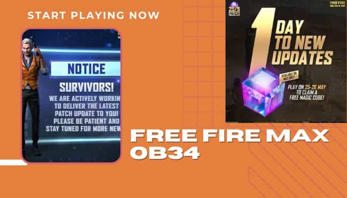 free fire max update ob34
